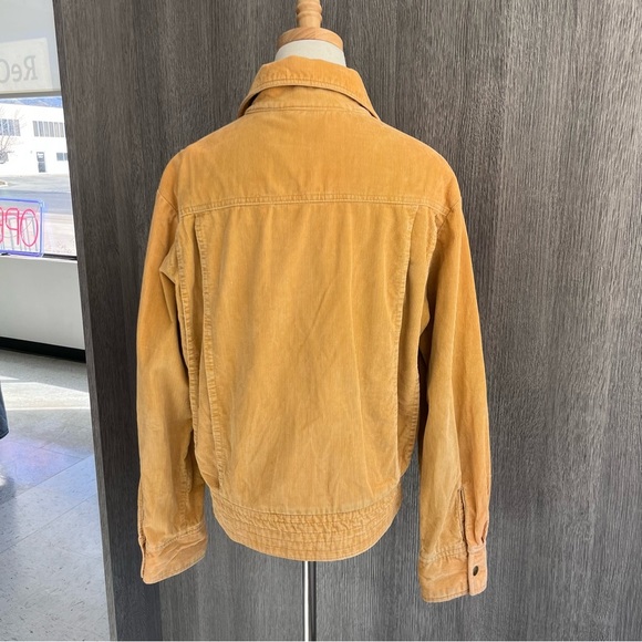 THE MAN By McGREGOR Yellow Corduroy Zip Up Jacket Size 42 - Picture 5 of 6